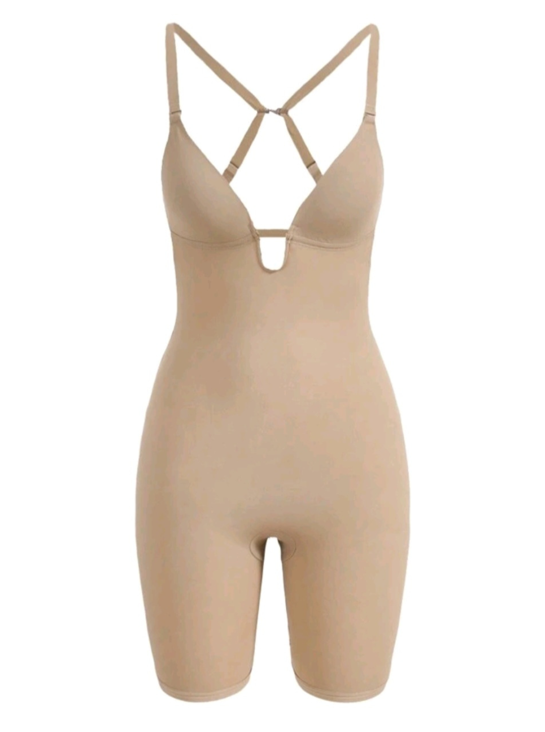 Allure Adornments Solid Underwire Cami Shapewear Bodysuit - Sculpt